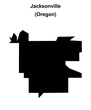 Jacksonville (Oregon) boş ana hat haritası