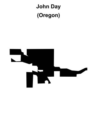 John Day (Oregon) boş ana hat haritası