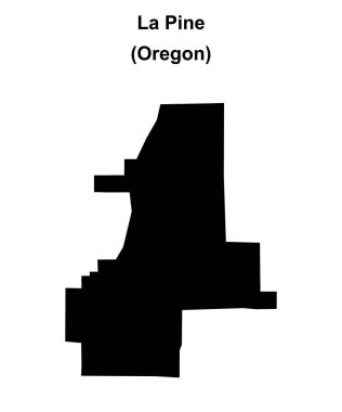 La Pine (Oregon) boş ana hat haritası