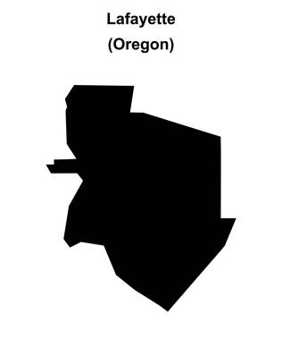 Lafayette (Oregon) boş ana hat haritası