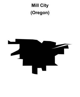 Değirmen Şehri (Oregon) boş ana hat haritası