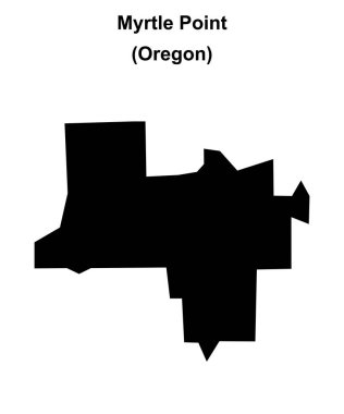 Myrtle Noktası (Oregon) boş ana hat haritası