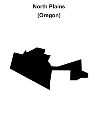 Kuzey Ovaları (Oregon) boş ana hat haritası