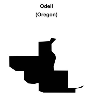 Odell (Oregon) boş ana hat haritası