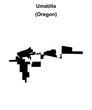 Umatilla (Oregon) boş ana hat haritası