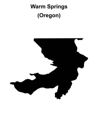 Warm Springs (Oregon) boş ana hat haritası