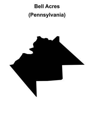 Bell Acres (Pennsylvania) boş ana hat haritası