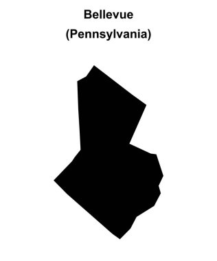 Bellevue (Pennsylvania) boş ana hat haritası