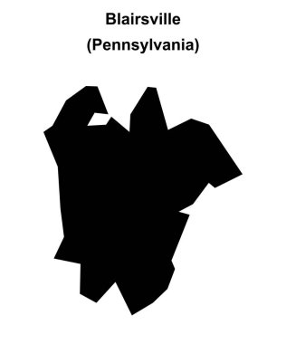 Blairsville (Pennsylvania) boş ana hat haritası