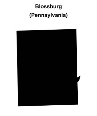 Blossburg (Pennsylvania) boş ana hat haritası