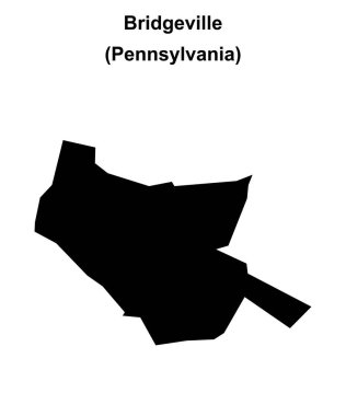Bridgeville (Pennsylvania) boş ana hat haritası