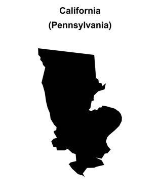 California (Pennsylvania) boş ana hat haritası