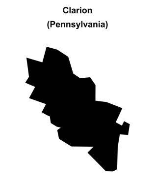 Clarion (Pennsylvania) boş ana hat haritası
