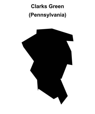 Clarks Green (Pennsylvania) boş ana hat haritası