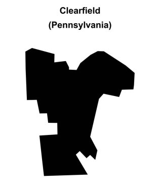 Clearfield (Pennsylvania) boş ana hat haritası