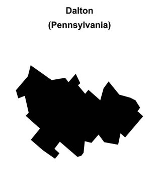 Dalton (Pennsylvania) boş ana hat haritası