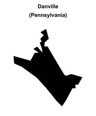 Danville (Pennsylvania) boş ana hat haritası