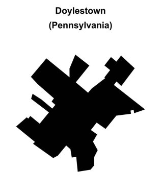 Doylestown (Pennsylvania) boş ana hat haritası
