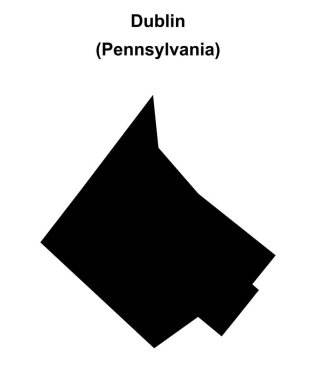 Dublin (Pennsylvania) boş ana hat haritası