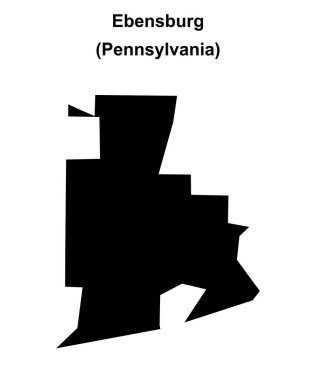 Ebensburg (Pennsylvania) boş ana hat haritası