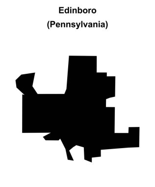 Edinboro (Pennsylvania) boş ana hat haritası