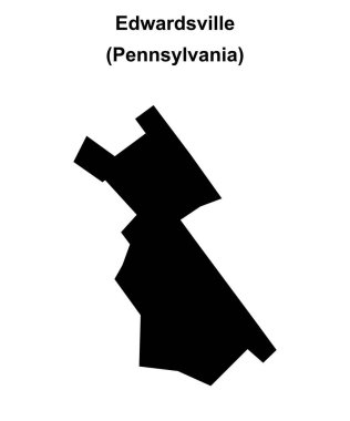 Edwardsville (Pennsylvania) boş ana hat haritası