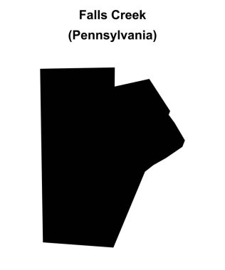 Falls Creek (Pennsylvania) boş ana hat haritası