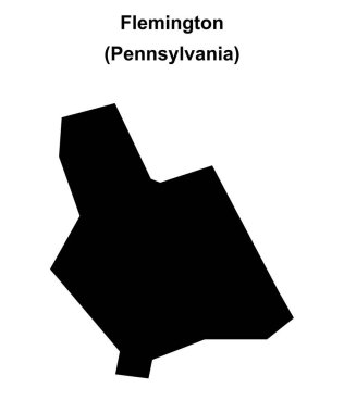 Flemington (Pennsylvania) boş ana hat haritası