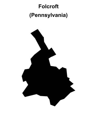 Folcroft (Pennsylvania) boş ana hat haritası