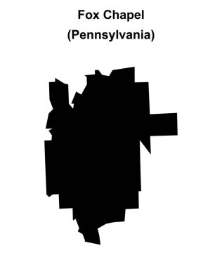 Fox Chapel (Pennsylvania) boş ana hat haritası