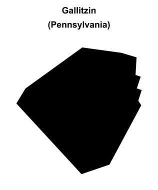 Gallitzin (Pennsylvania) boş ana hat haritası