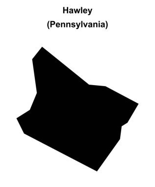 Hawley (Pennsylvania) boş ana hat haritası