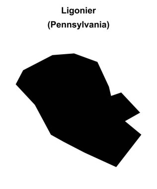 Ligonier (Pennsylvania) boş ana hat haritası