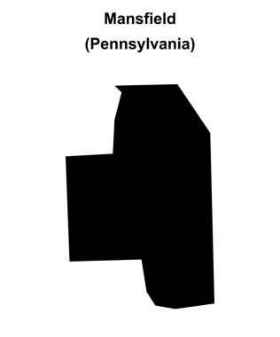 Mansfield (Pennsylvania) boş ana hat haritası