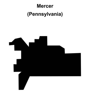 Mercer (Pennsylvania) boş ana hat haritası
