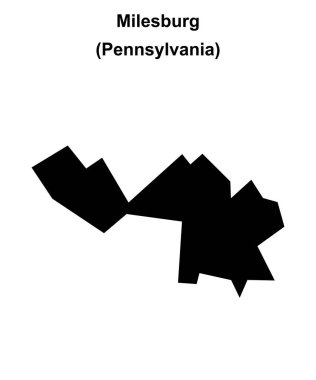 Milesburg (Pennsylvania) boş ana hat haritası