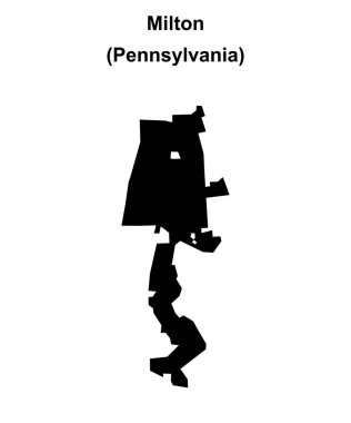 Milton (Pennsylvania) boş ana hat haritası