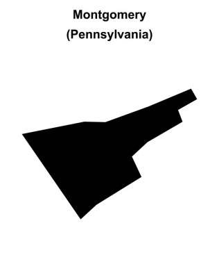 Montgomery (Pennsylvania) boş ana hat haritası