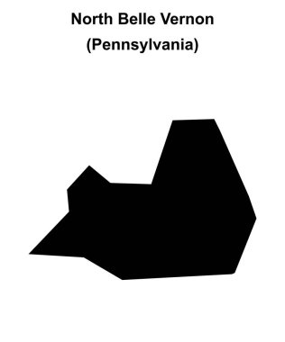 Kuzey Belle Vernon (Pennsylvania) boş ana hat haritası