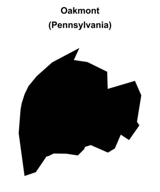 Oakmont (Pennsylvania) boş ana hat haritası