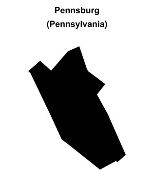 Pennsburg (Pennsylvania) boş ana hat haritası