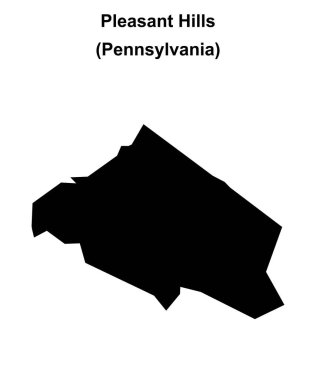 Pleasant Hills (Pennsylvania) boş ana hat haritası