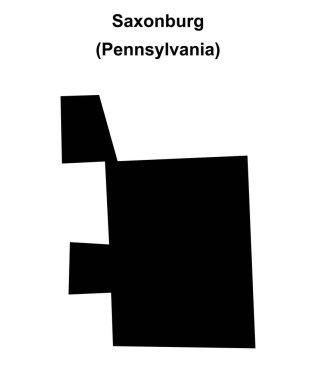 Saxonburg (Pennsylvania) boş ana hat haritası