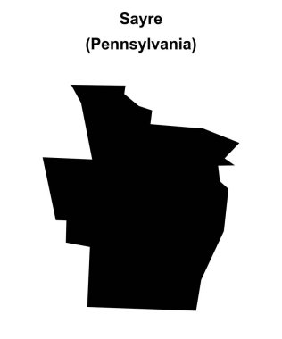 Sayre (Pennsylvania) boş ana hat haritası