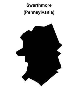 Swarthmore (Pennsylvania) boş ana hat haritası