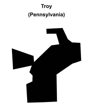 Troy (Pennsylvania) boş ana hat haritası