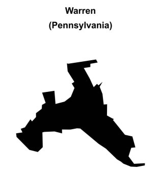 Warren (Pennsylvania) boş ana hat haritası