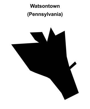 Watsontown (Pennsylvania) boş ana hat haritası