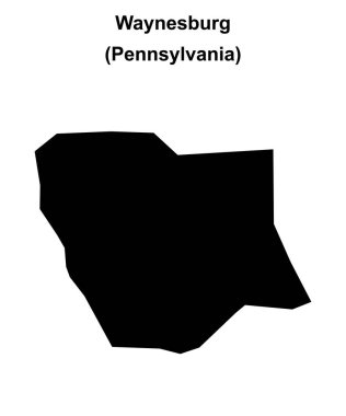 Waynesburg (Pennsylvania) boş ana hat haritası