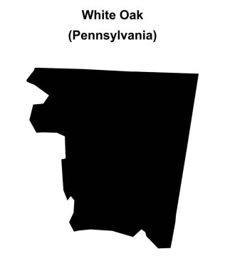 Ak Meşe (Pennsylvania) boş ana hat haritası